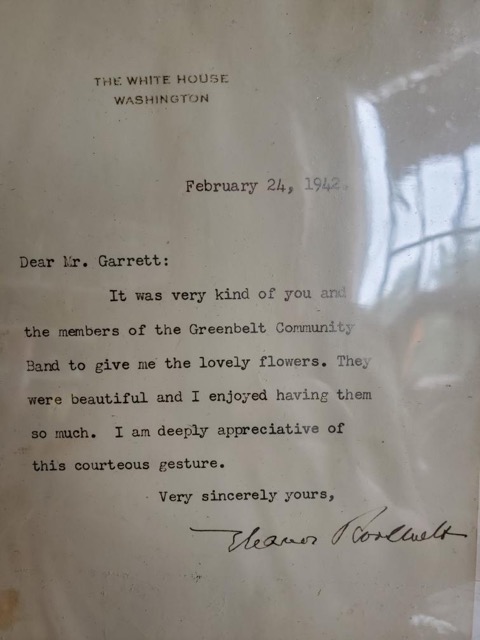 Letter from Eleanor Roosevelt to Director Paul Garrett after 1942 Parade